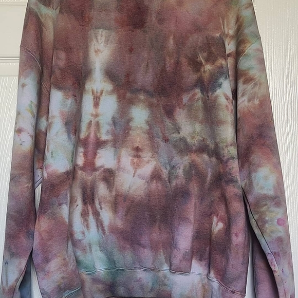 Brown green camo sweatshirt used - Picture 2 of 2